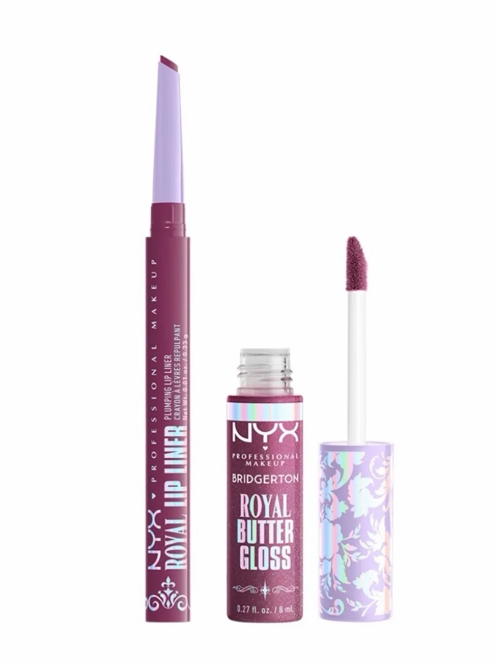 NYX Bridgerton Royal Treasures Lip Kit - Amethyst Amour (Amethyst Purple)